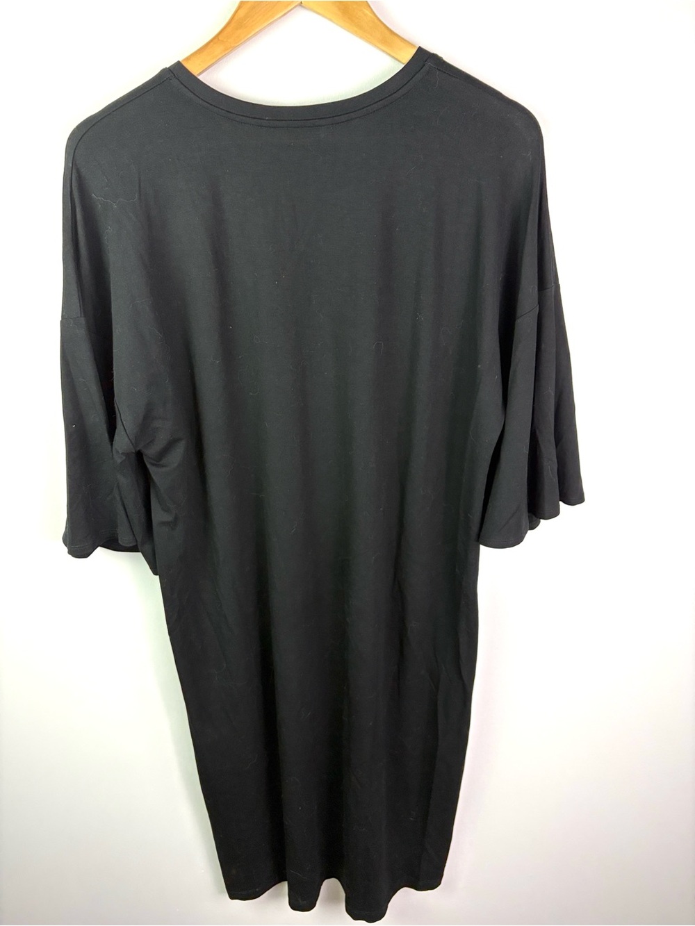 Marimekko Black Oversized black midi length Dress size L - Picture 4 of 8